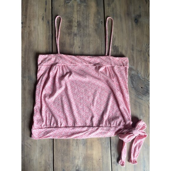 Old Navy Tank Top Womens L Pink Spaghetti Strap Tie at Waist Y2K - Picture 3 of 8